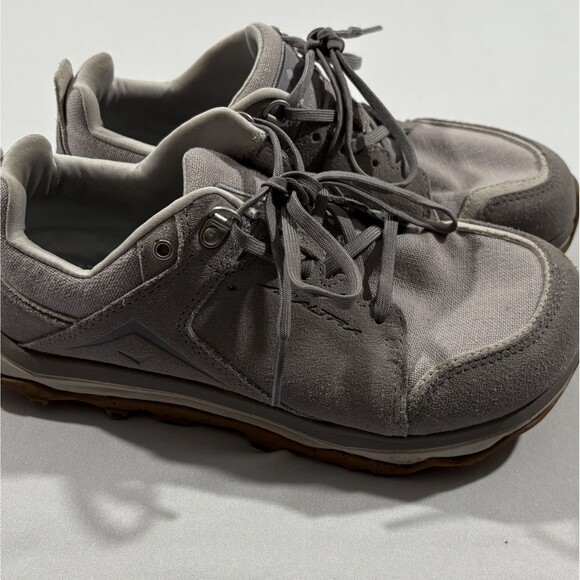 ALTRA Womens Purple Gray Lone Peak Alpine Trail Running Suede Sneakers Shoe Sz 8 - Picture 2 of 11